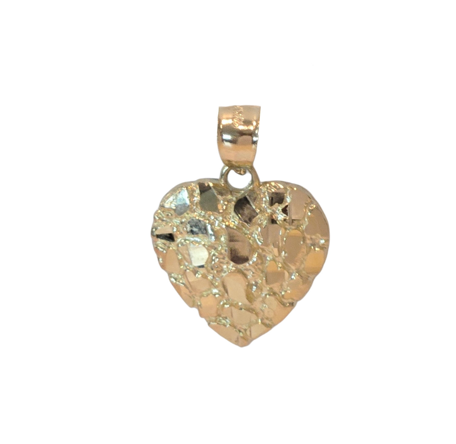 Large Chunky Heart Nugget Pendant