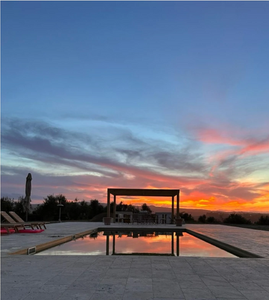Beautiful Grounds at Sunset Peccioli Paint and Palate