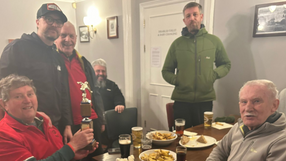 Reads team celebrates with Inter-club trophy