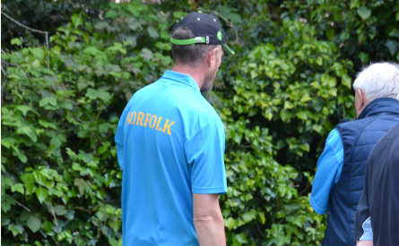 Tom wearing a Norfolk shirt