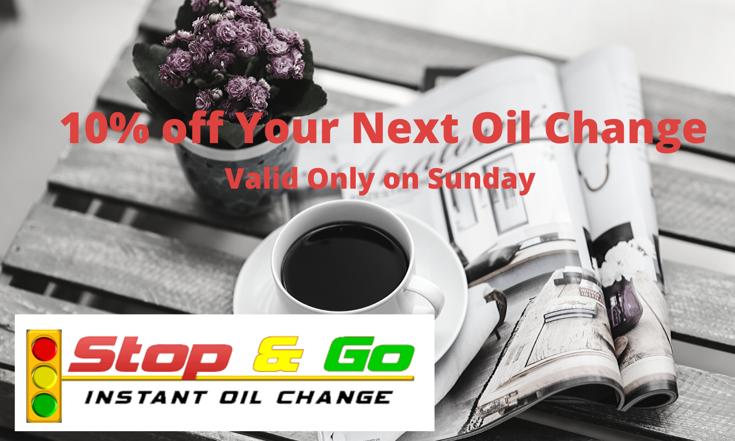 Oil change on sales sunday