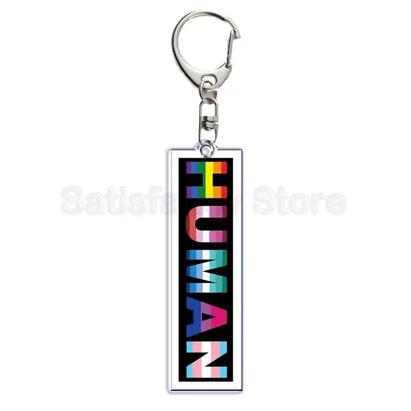 Thumbnail: Gay Pride LGBT Rainbow Acrylic Keychain