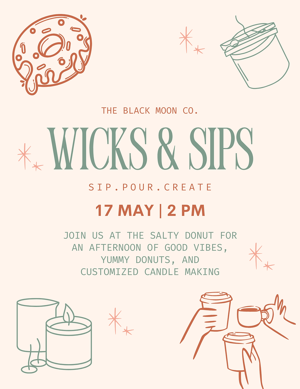 Wicks & Sips | The Salty Donut