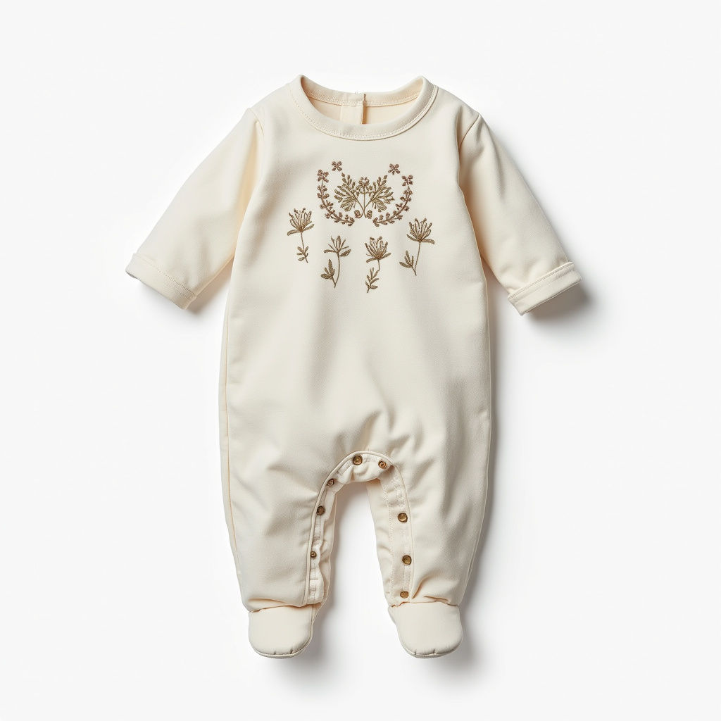 Embroidered Baby Romper