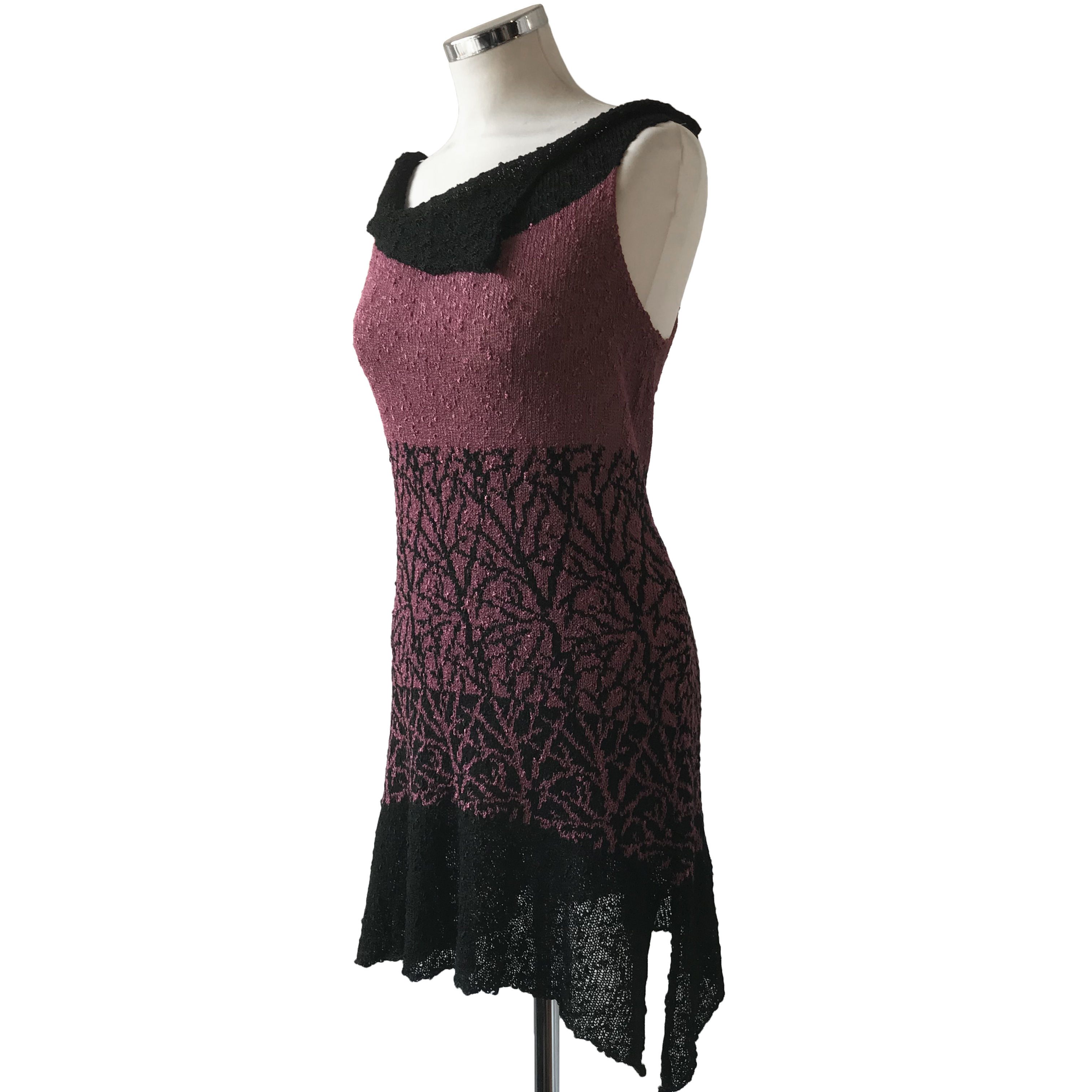 Patterned Top with folded neck