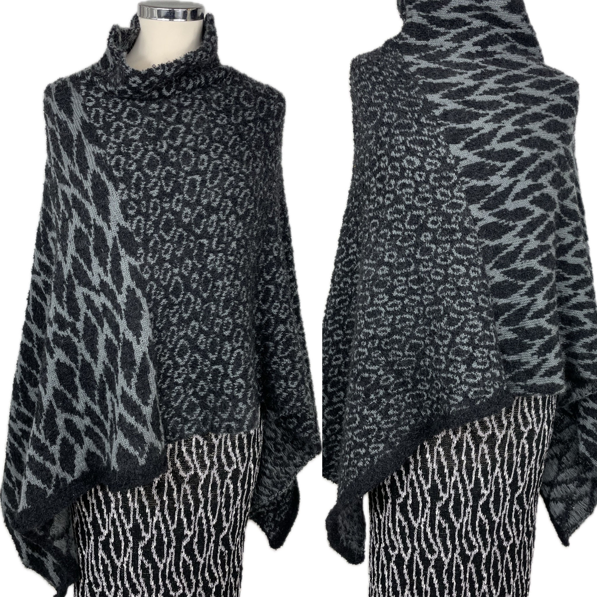 Two Patterned Poncho