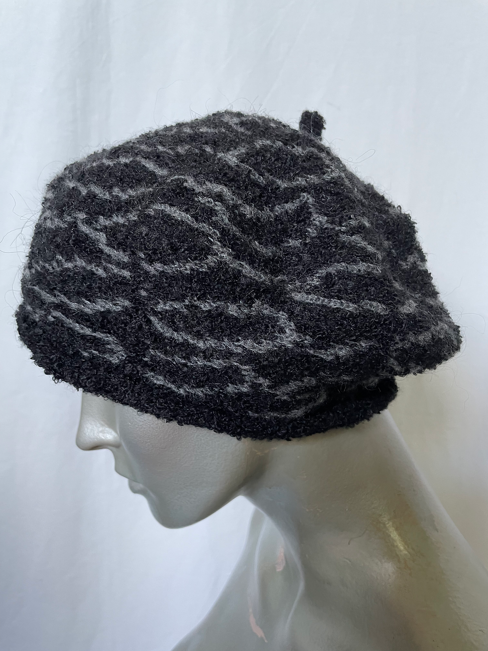 Thumbnail: Kid Mohair knitted beret - various colours