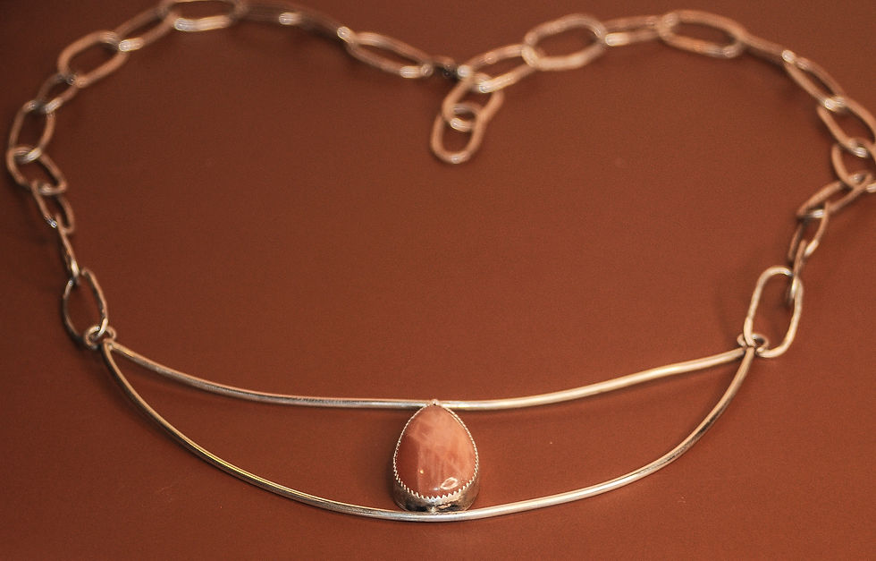 Thumbnail: Peach Moonstone Smile One-of-a-kind