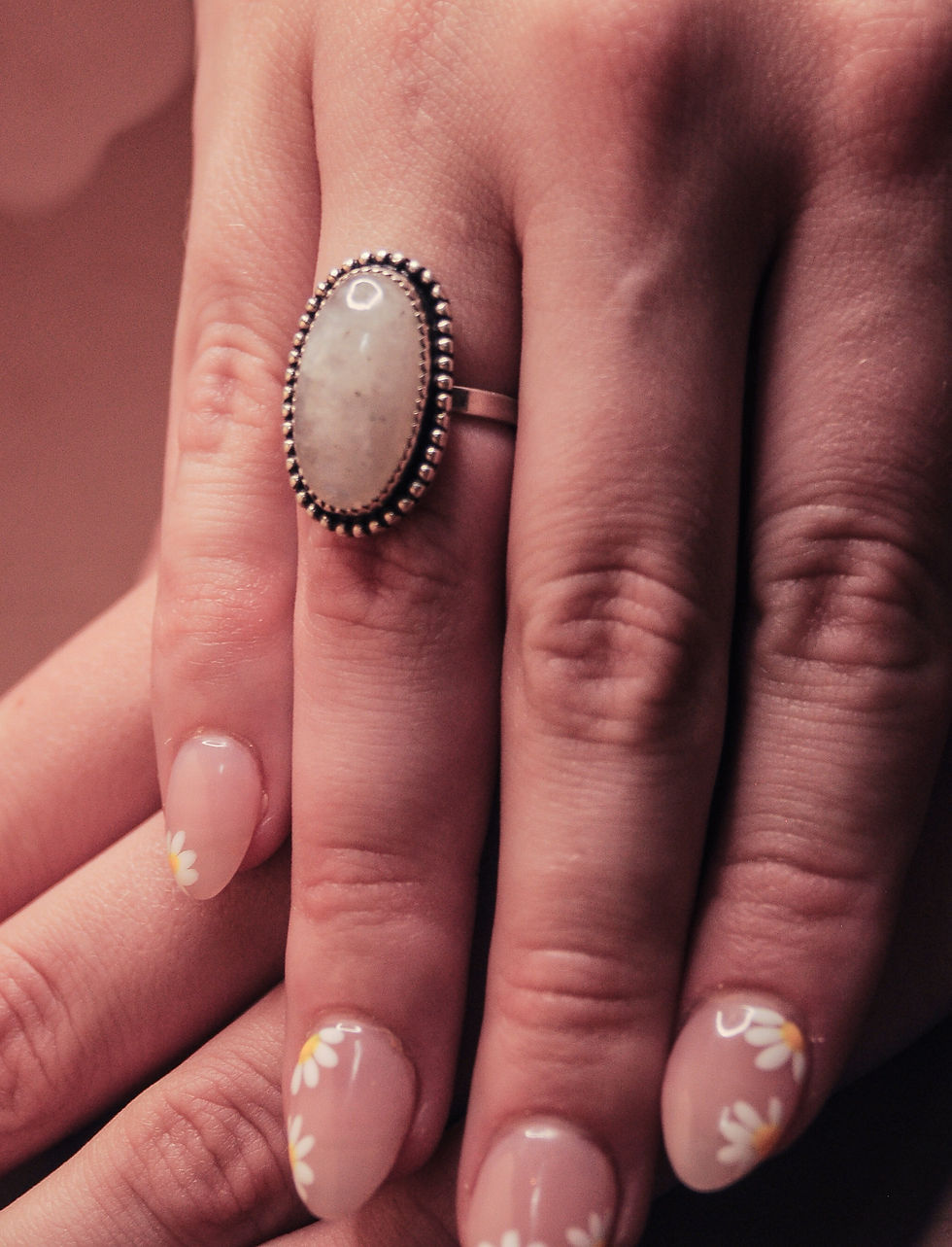 Thumbnail: Size 6 Oval Moon One-of-a-kind