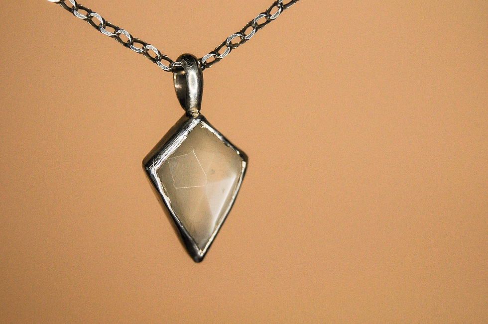 Thumbnail: White Moonstone Kite One-of-a-kind
