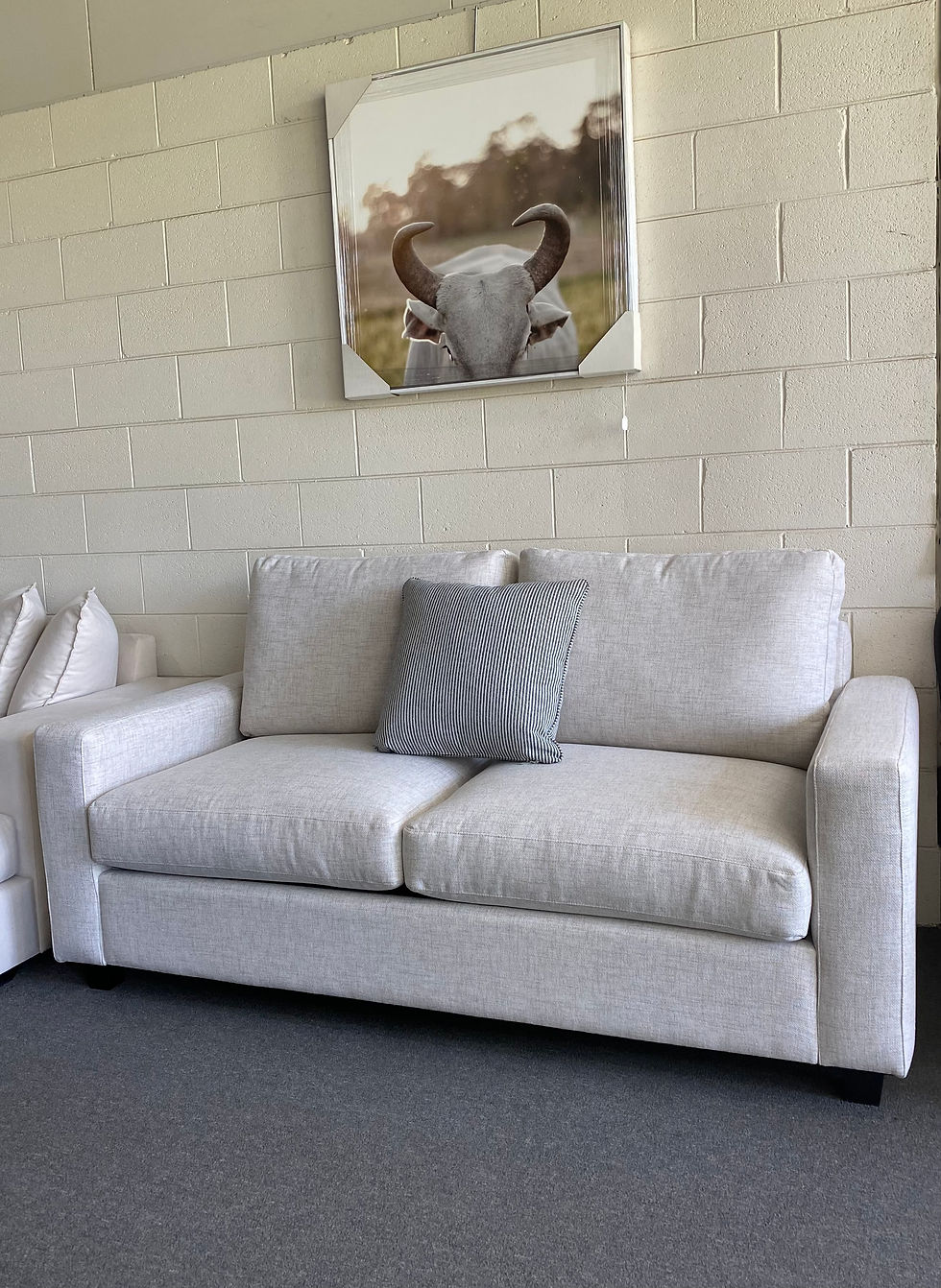 Grange 2.5 seater with 150mm fabric square arms