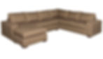 Large corner with chaise and available with double or queen 4 inch sofa bed