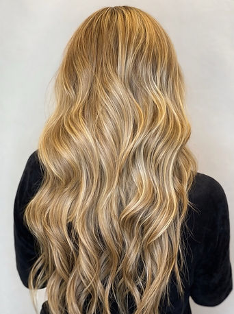 After invisible bead hair extensions in Tomball, Tx