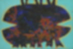 "Apparitional Animal" 1975 Acrylic on canvas 24" x 36"