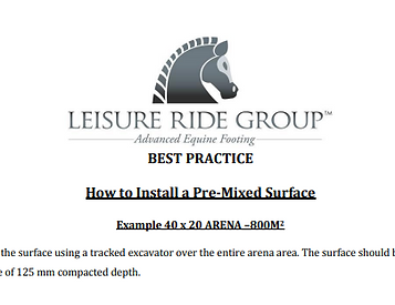 LeisureRide_Group_Installing_PreMixed_Fibre_and_Maintenance