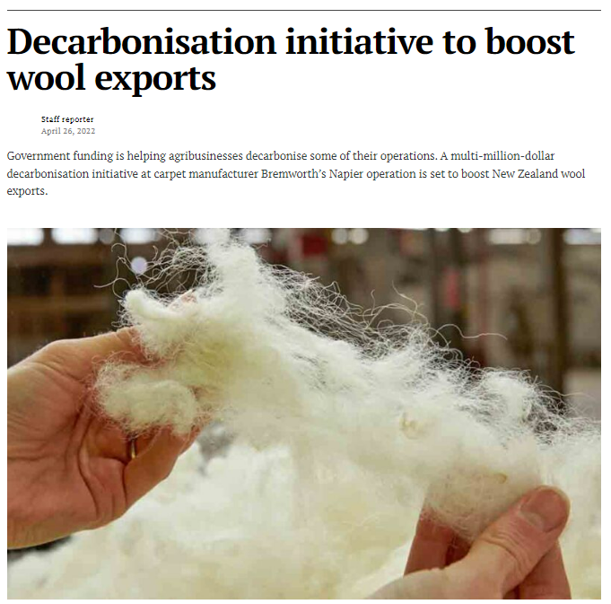 Farmers Weekly Article on Wool