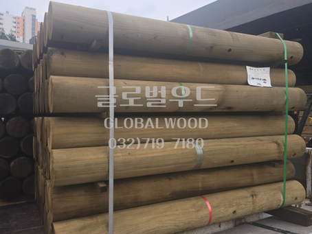 [글로벌우드][제품 출고]_로프 울타리_방부목_150 × Φ