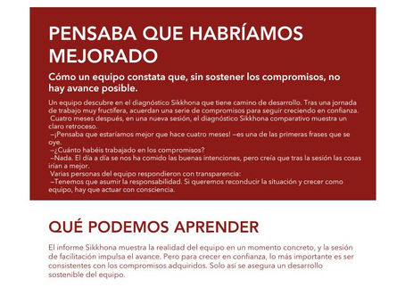 Caso práctico Sikkhona - "Pensaba que habríamos mejorado"