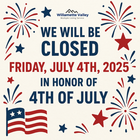 WVMLS Office Closed: Friday, July 4th
