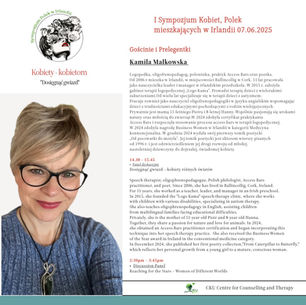 I Sympozjum Kobiet, Polek mieszkających w Irlandii - Gościnie i Prelegentki