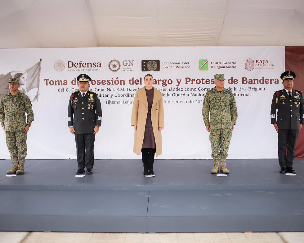REFUERZA BAJA CALIFORNIA LA CONSTRUCCIÓN DE PAZ CON NUEVOS MANDOS DE LA 2/A ZONA MILITAR Y LA GUARDIA NACIONAL: GOBERNADORA MARINA DEL PILAR