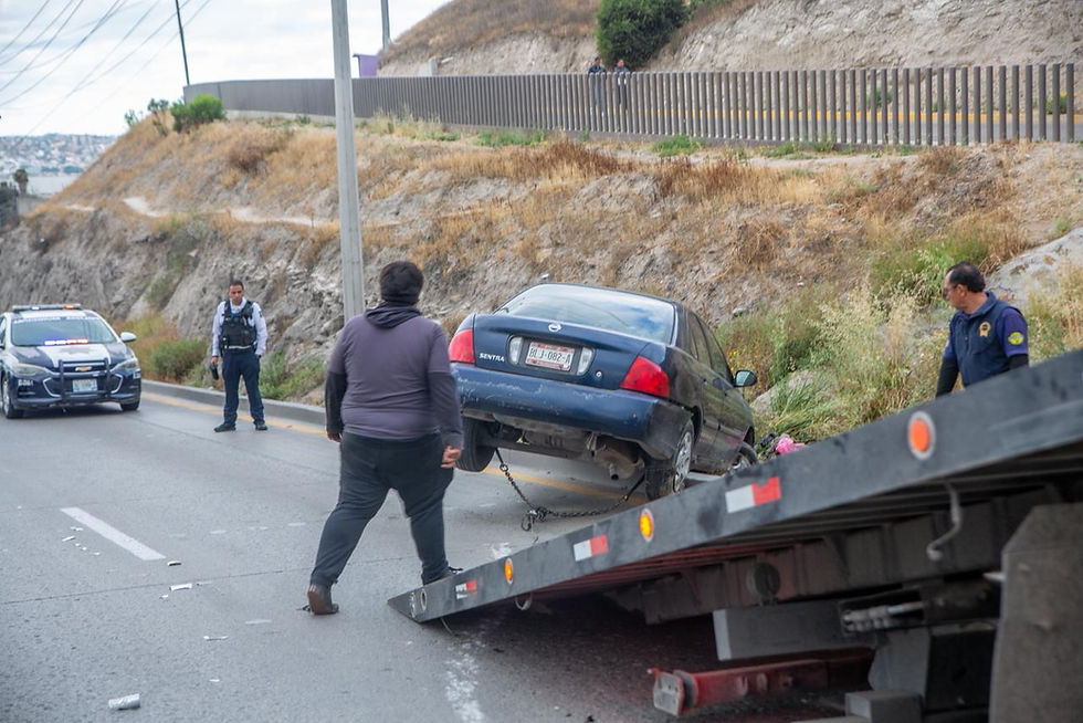 TRÁFICO INTENSO POR ACCIDENTE EN CENTRAL CAMIONERA