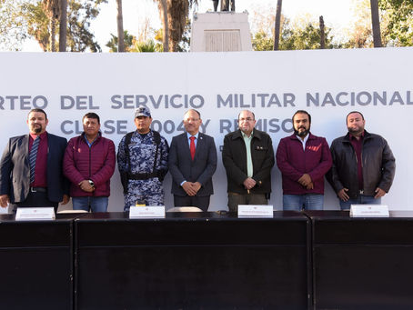 REALIZAN SORTEO DEL SERVICIO MILITAR NACIONAL CLASE 2004 Y REMISOS