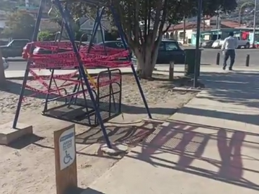 CLAUSURAN COLUMPIO PARA DISCAPACITADOS EN PARQUE REVOLUCIĆN