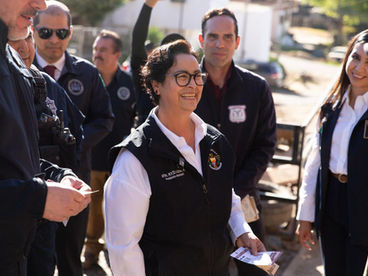 ROCÍO ADAME ENCABEZA JORNADA DE SEGURIDAD EN LA DELEGACIÓN PRIMO TAPIA