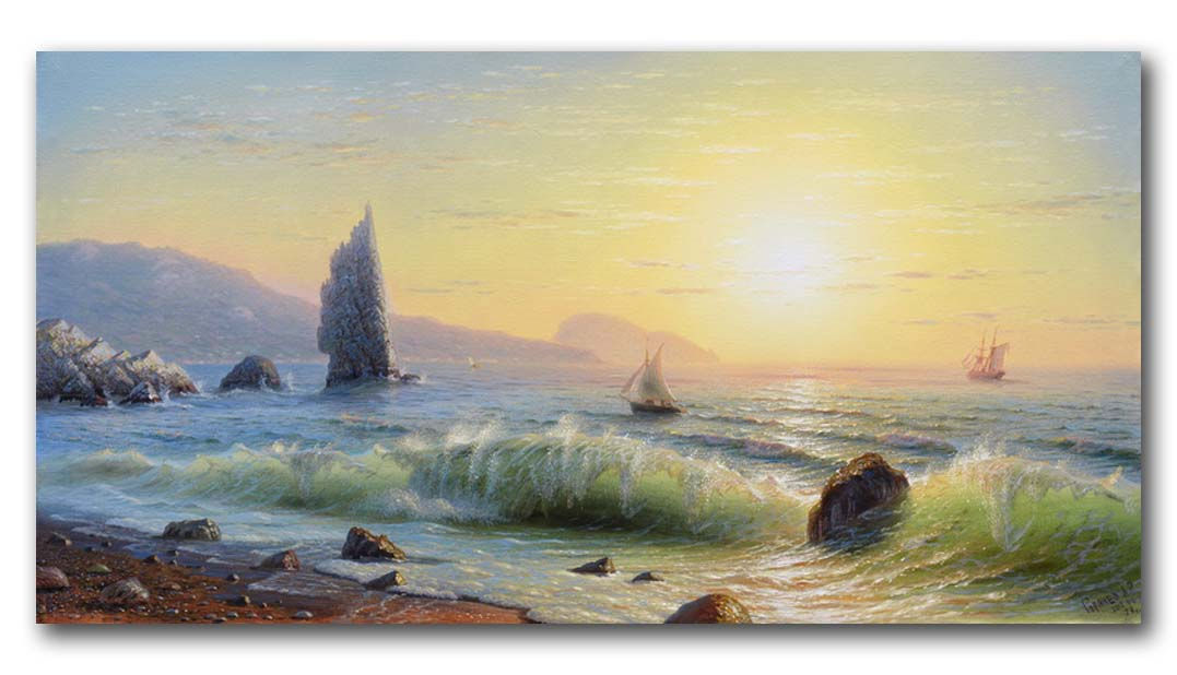 "Утро. Скала Парус"