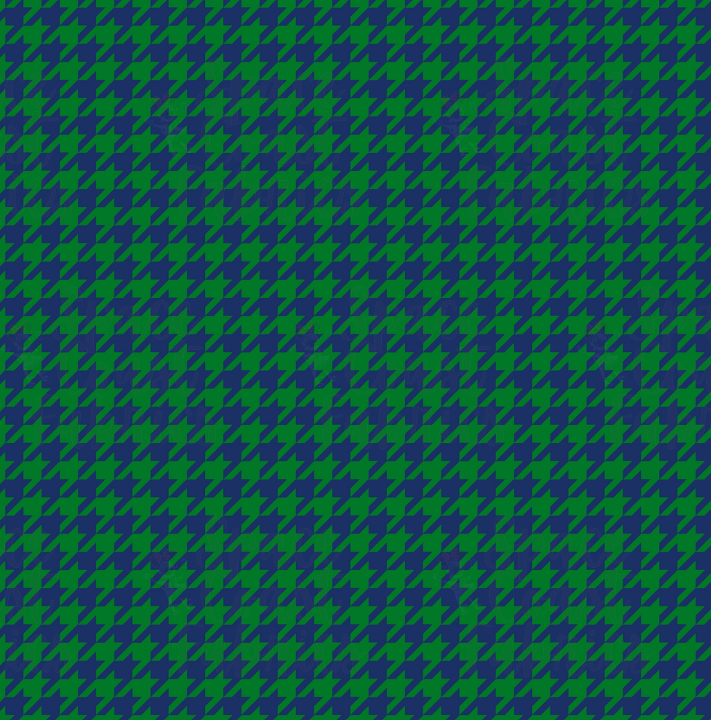 Houndstooth -Green Blue