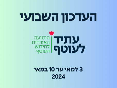 המסע לשיקום העוטף: העדכון השבועי של עתיד לעוטף - 10.5.2024 🇮🇱
