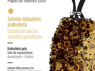 Exposición de los vestidos ganadores en ARENATZarte (Güeñes)
