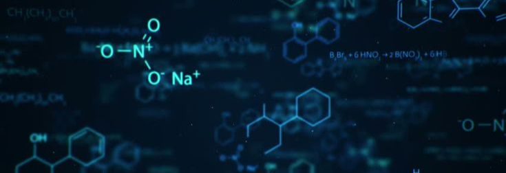 Animation Typing Formulas Chemistry Abstract Digital Stock Footage Video (100% Royalty-fre