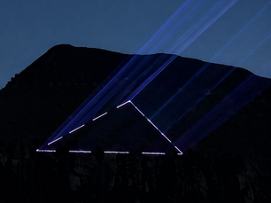 45W Outdoor Laser Projection in the Drakensberg Mountains