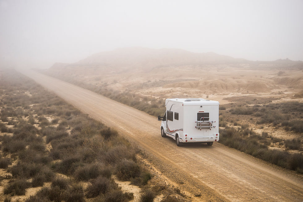 Wohnmobil auf der Desert Road