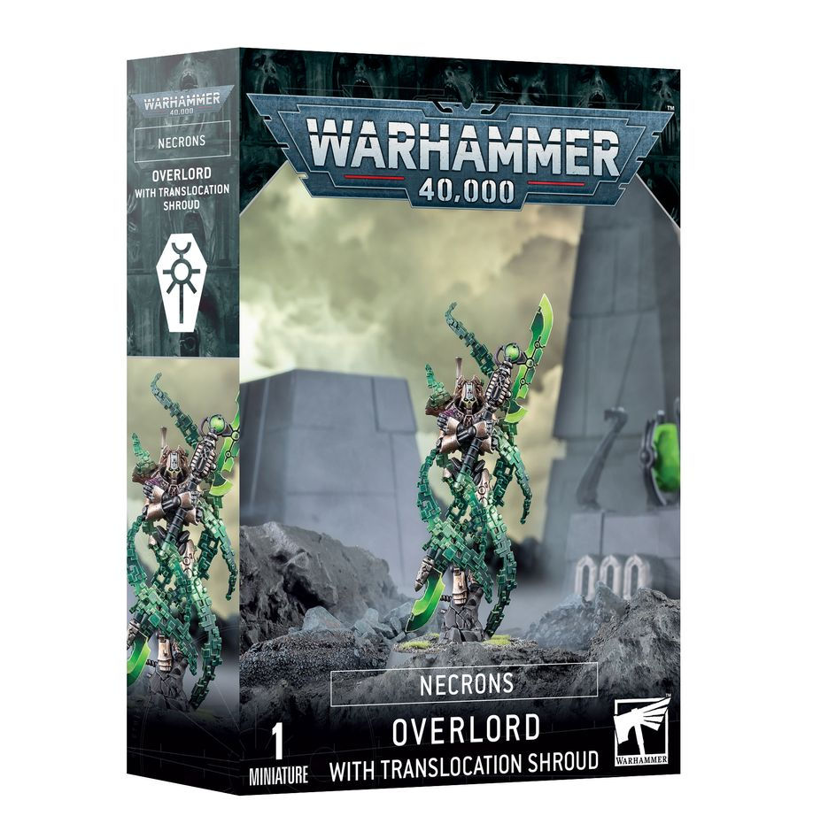 40K Necrons: Overlord with Translocation Shroud