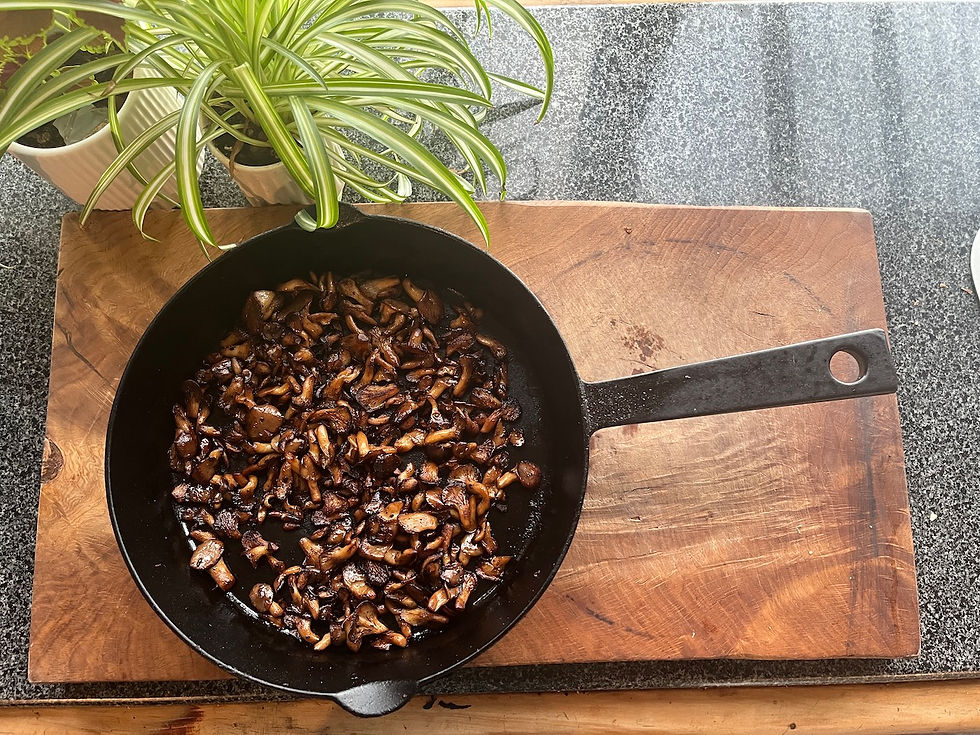 Thumbnail: Pan-fried grey oyster mushrooms