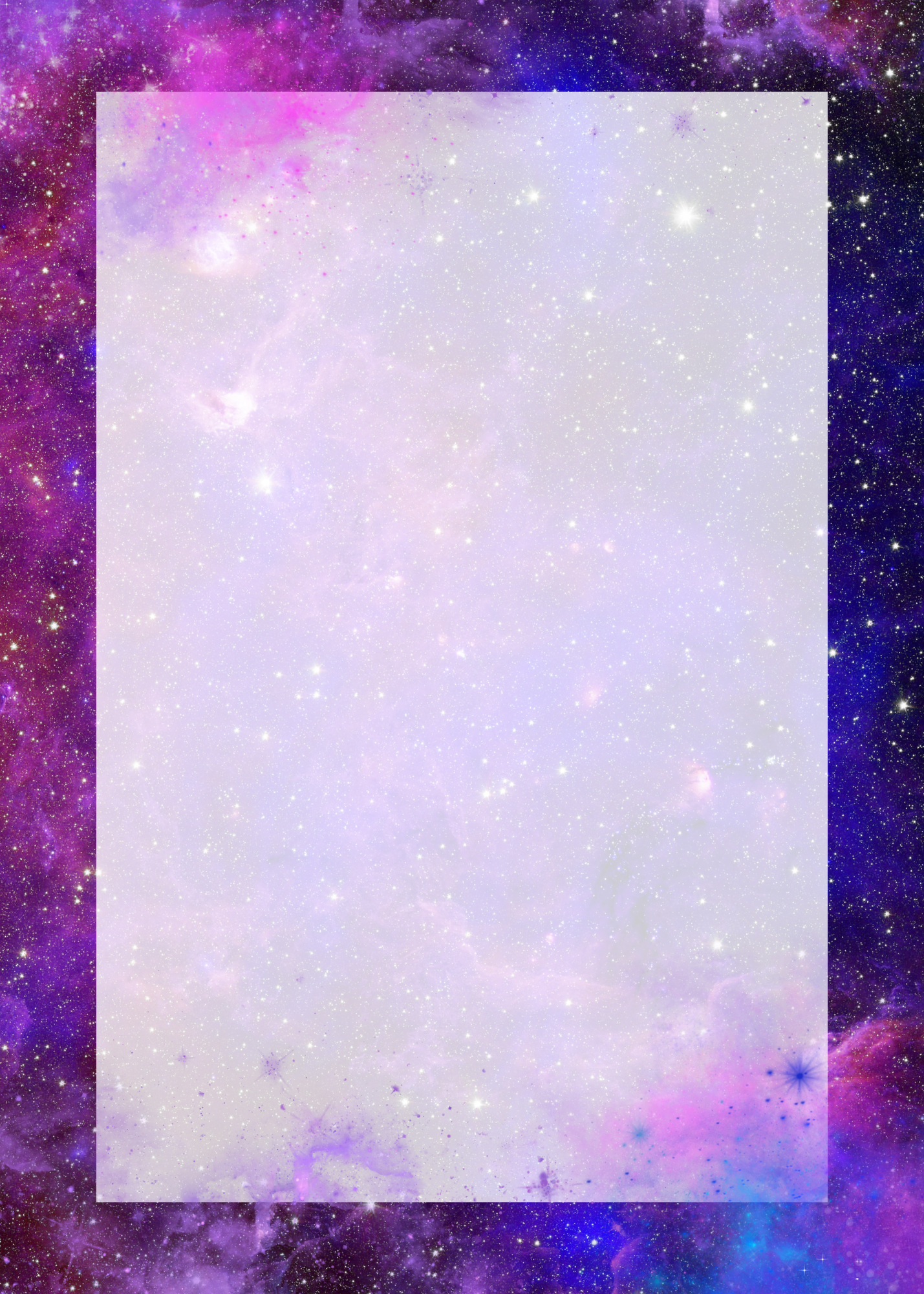 Galaxy - Purple/Pink - 5x7 Notepad - Customizeable