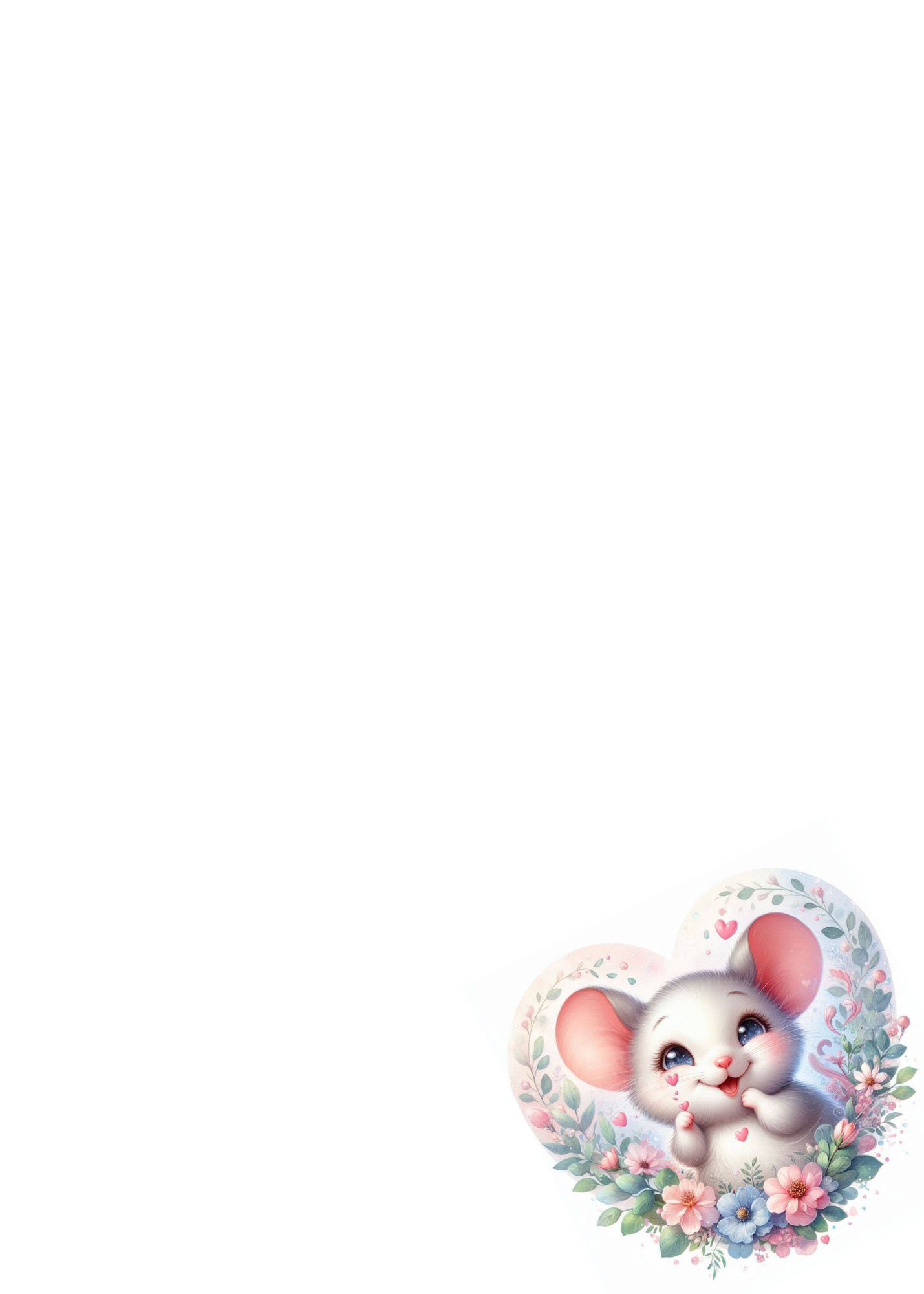 Tulip Bottom Border - 5x7 Notepad - Customizeable