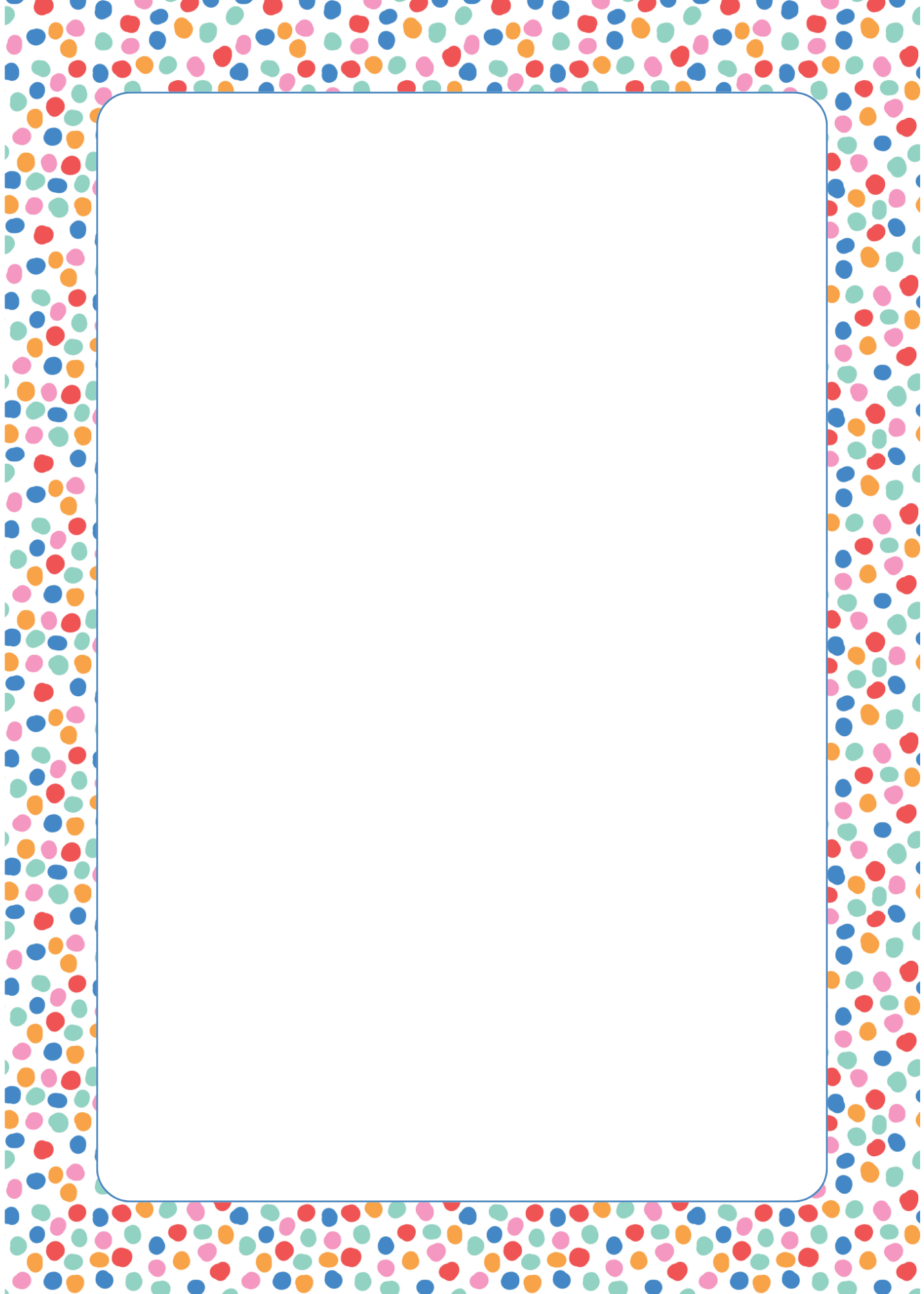Simple Polka Dots - 5x7 Notepad - Customizeable