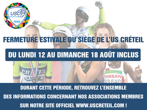 Fermeture estivale du siège administratif