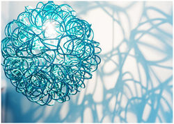 עיצוב מנורה בטורקיז