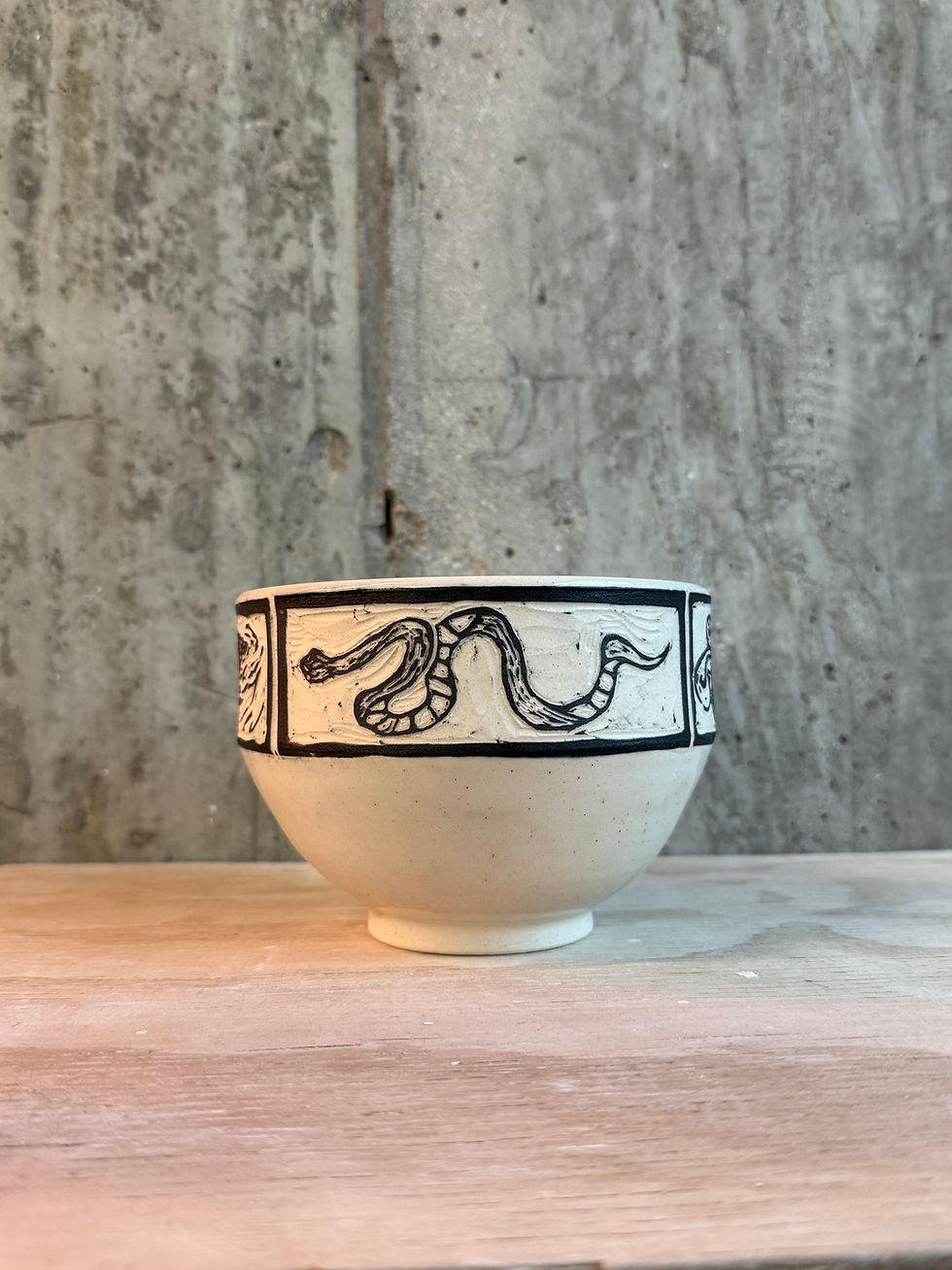 Thumbnail: Sgraffito Reptile Bowl