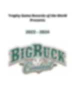 Big Buck Contest Annual Record Book Vol 3 (2023 - 2024)