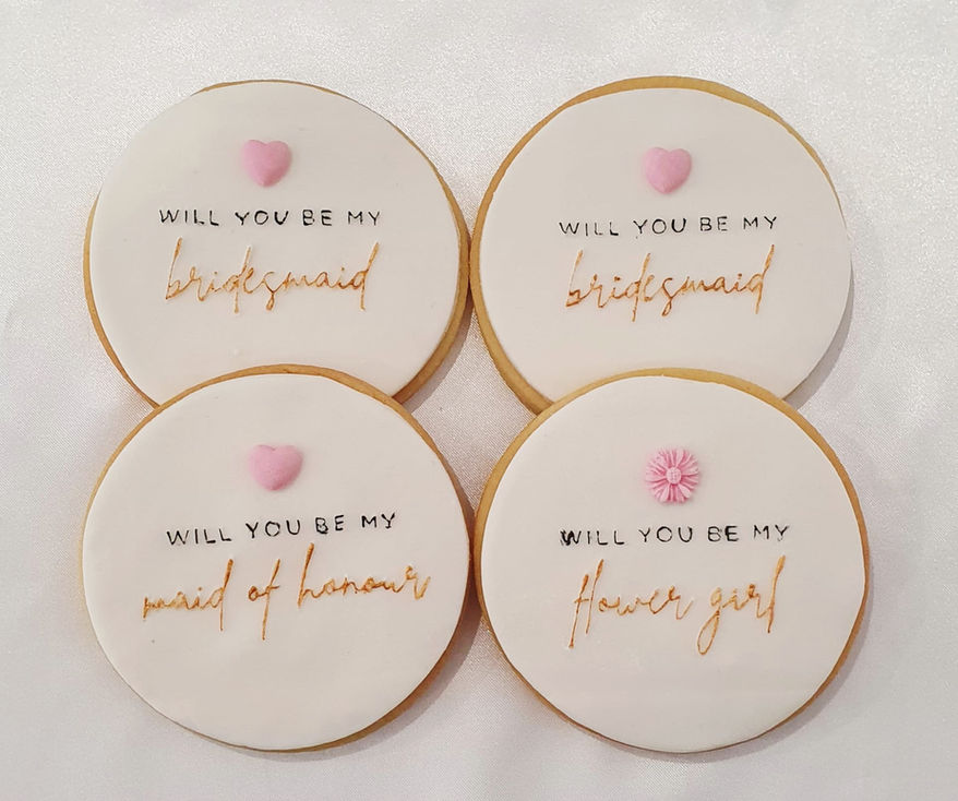 Will You Be Part of my Wedding Sugar Cookies