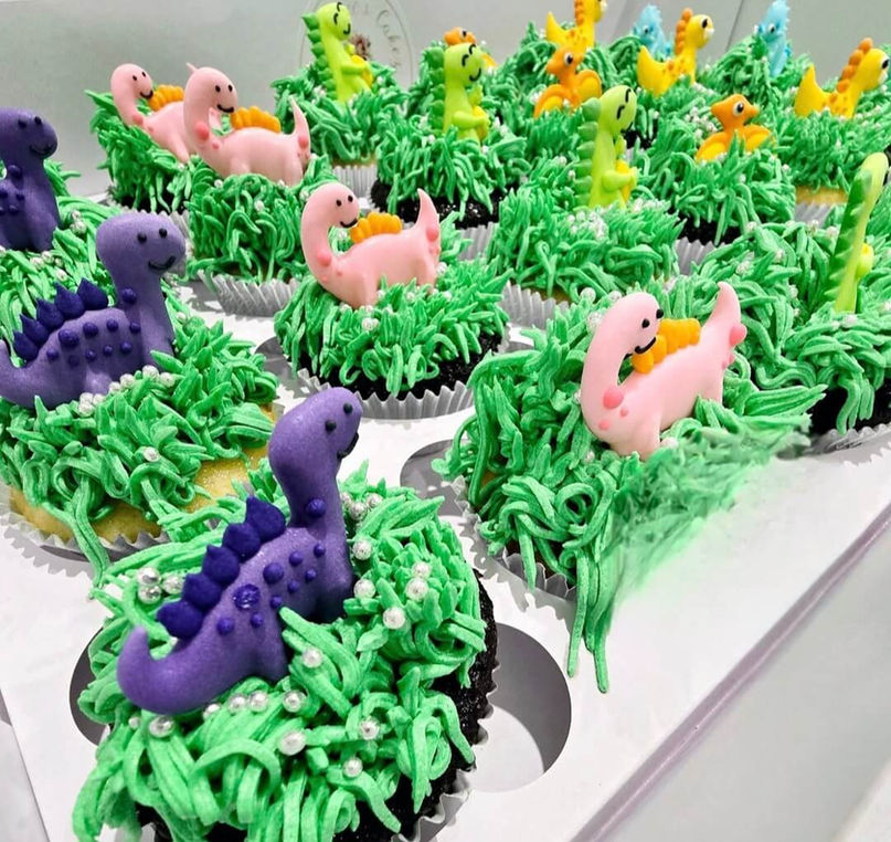 Dinosaur Themed Cupcakes