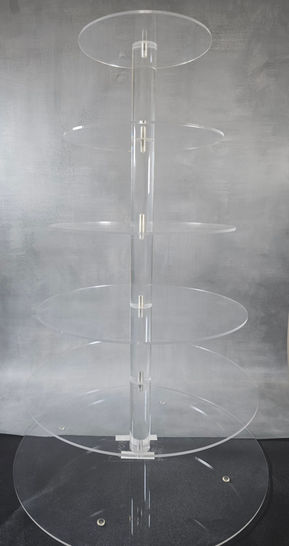 Clear Glass Tiered Cake Stand