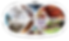 Oval mosaic of diverse nature images