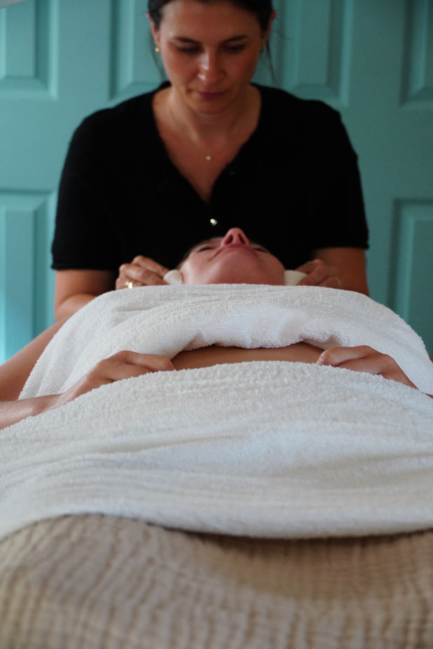Relaxing massage therapy session at HOME